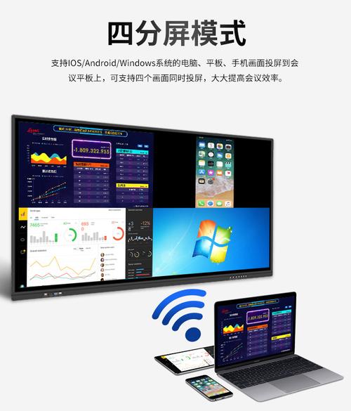智能會議教學平板辦公室多媒體電子白板觸摸屏顯示器交互式一體機